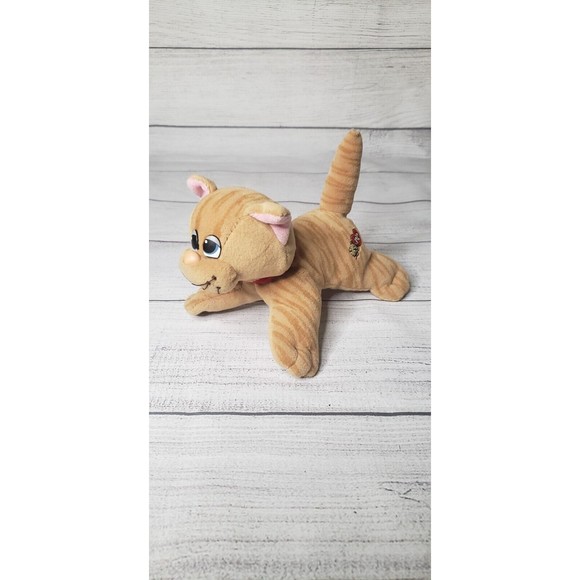 Tonka Other - Orange Pound Puppies Purries 1980's Tonka Striped Tabby Cat Vintage
